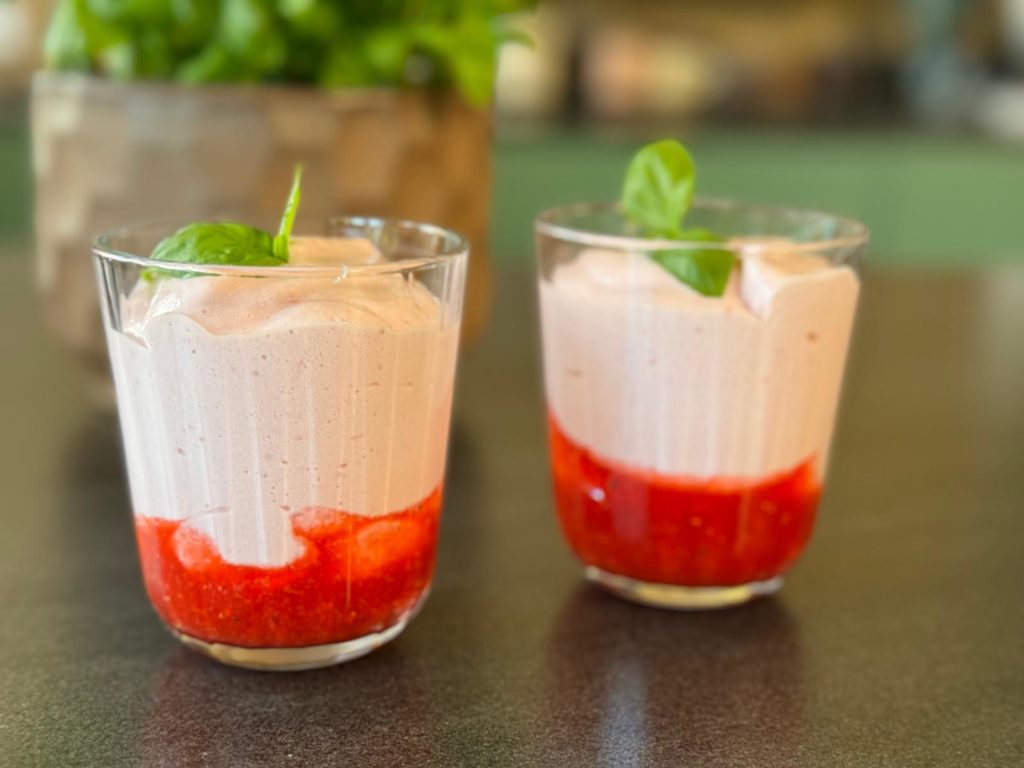 mousse fraises légère