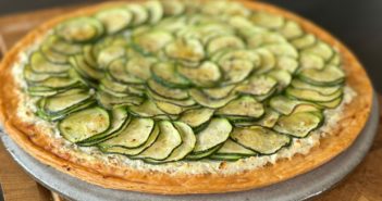 Tarte fine courgettes chèvre