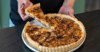 tarte à l'anciennes aux oignons fondants