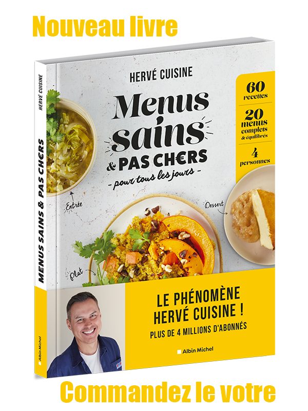 Nouveau livre menus sains et pas chers