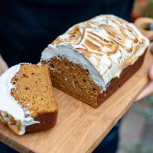 cake meringué à la patate douce et épices