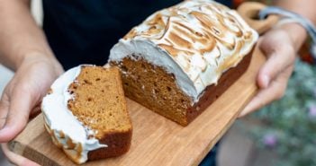 cake meringué à la patate douce et épices