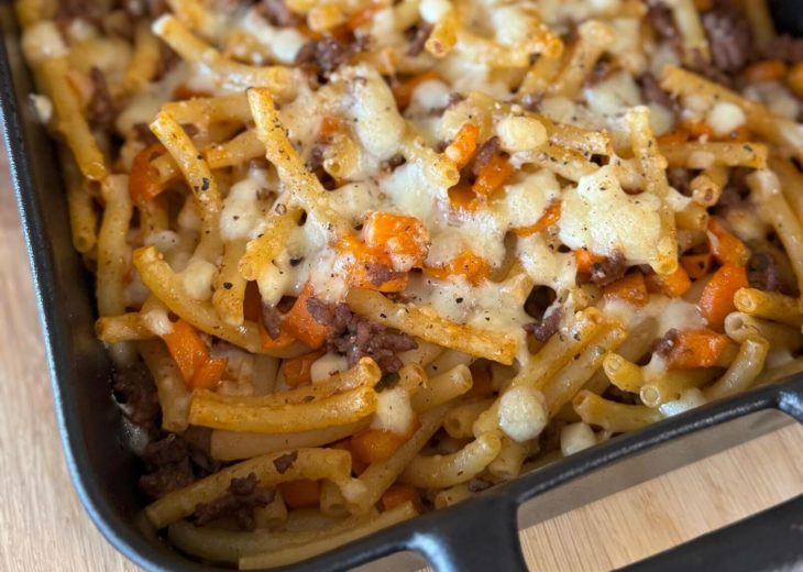 macaronade au boeuf et carottes