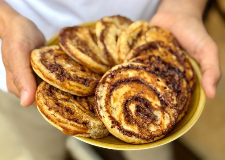 pancakes façon cinnamonrolls