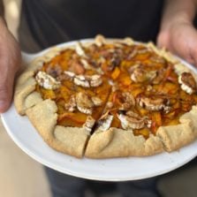 tarte rustique potimarron chèvre et miel