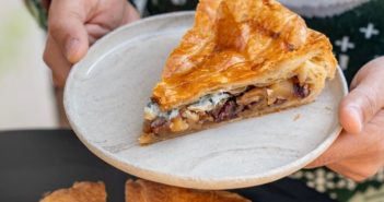 tourte feuilletée pommes roquefort et noix