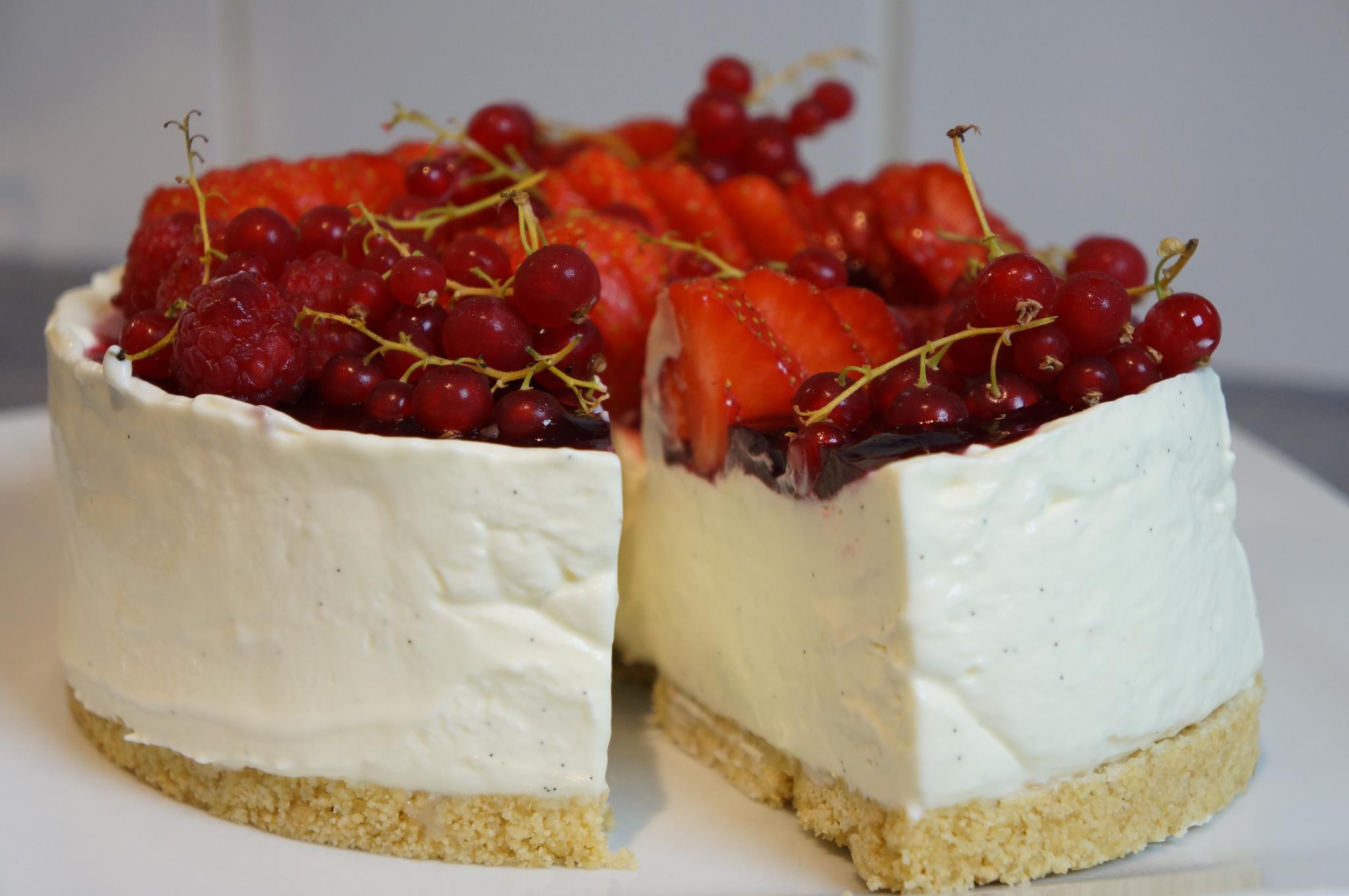 Cheesecake Sans Cuisson Vanille Fruits Rouges